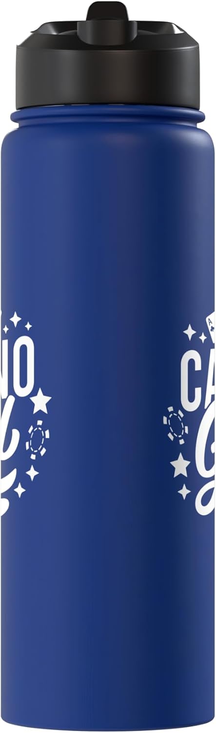 Bottella de agua aislada de acero inoxidable para casino