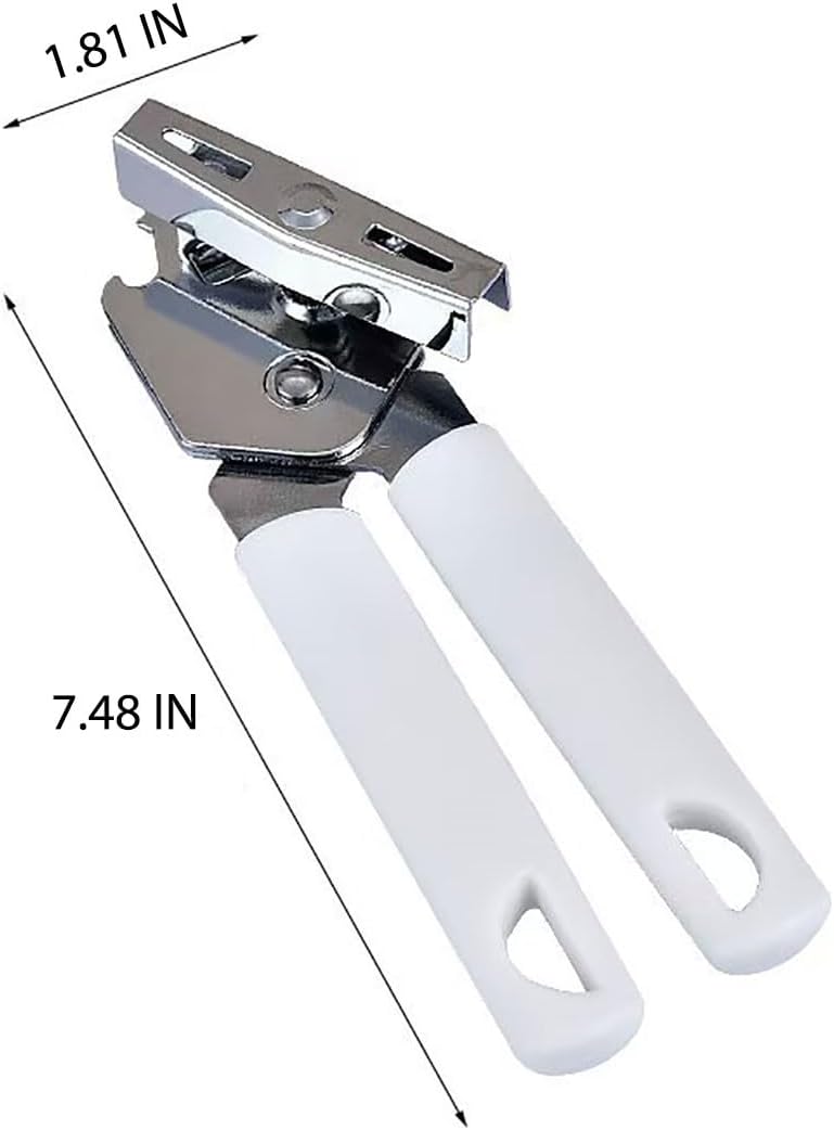 Abrelatas manual multifuncional con rueda de corte de acero inoxidable