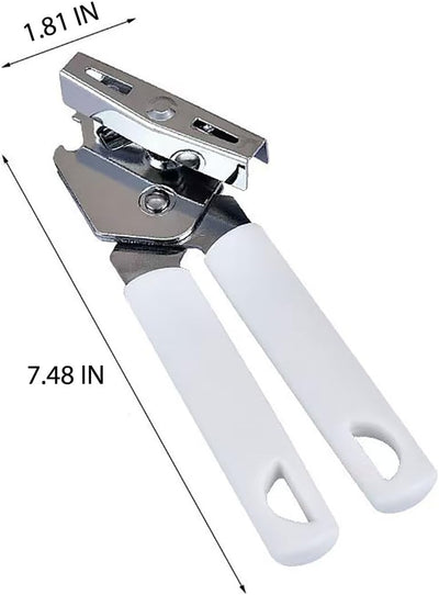 Abrelatas manual multifuncional con rueda de corte de acero inoxidable