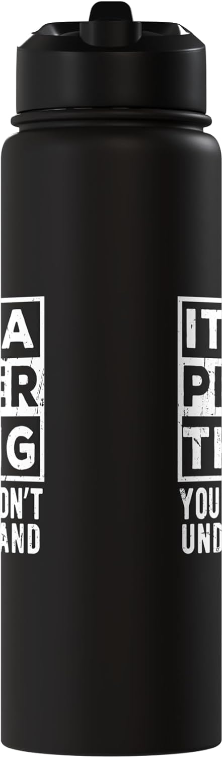Botella de agua acero inoxidable aislada Frase divertida Its a Peter Thing