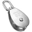 Bloque polea acero inox M50 con gancho giratorio
