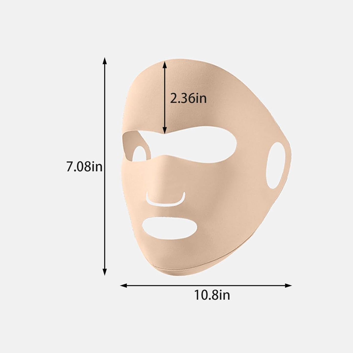 Máscara facial UV completa reutilizable para mujer y hombre