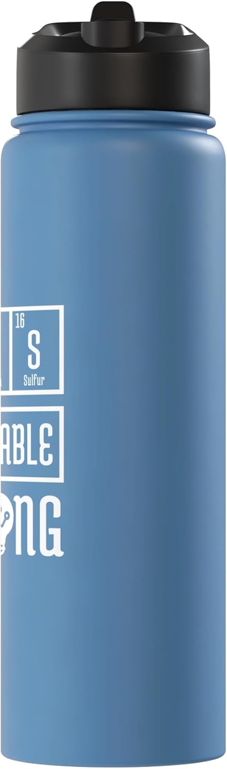 Botella de agua acero inoxidable tabla periódica elementos químicos