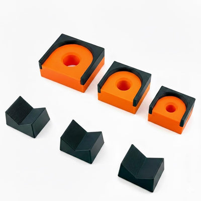Organizador magnético trinquete negro/naranja set 3