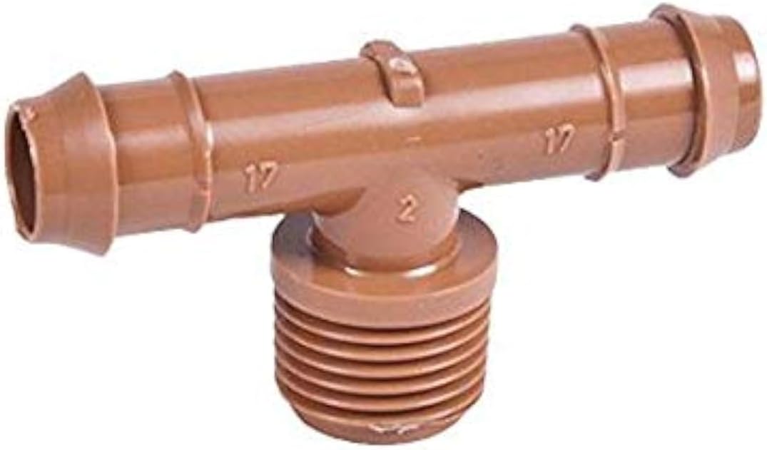 20 Adaptadores Púas Marrones Riego Goteo 1/2pulg