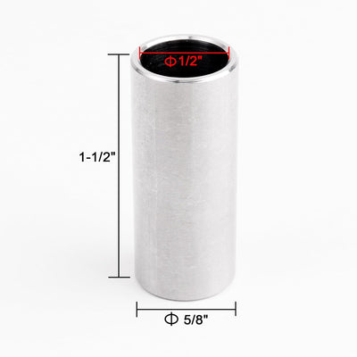 5 Espaciadores Acero Inox 1/2x5/8x1-1/2 Pulg Redondos
