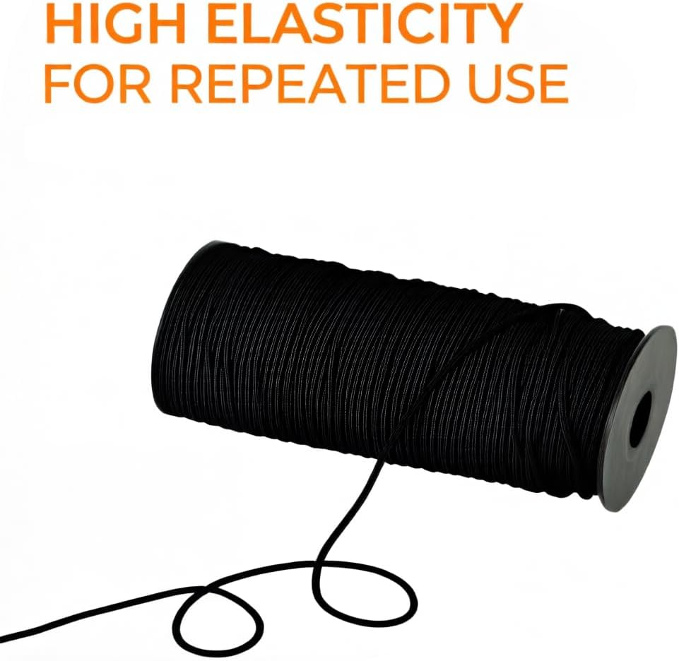 Rollo cuerda elástica 1/8pulg x328.1pies para kayak