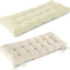 Cojines banco interior color crema