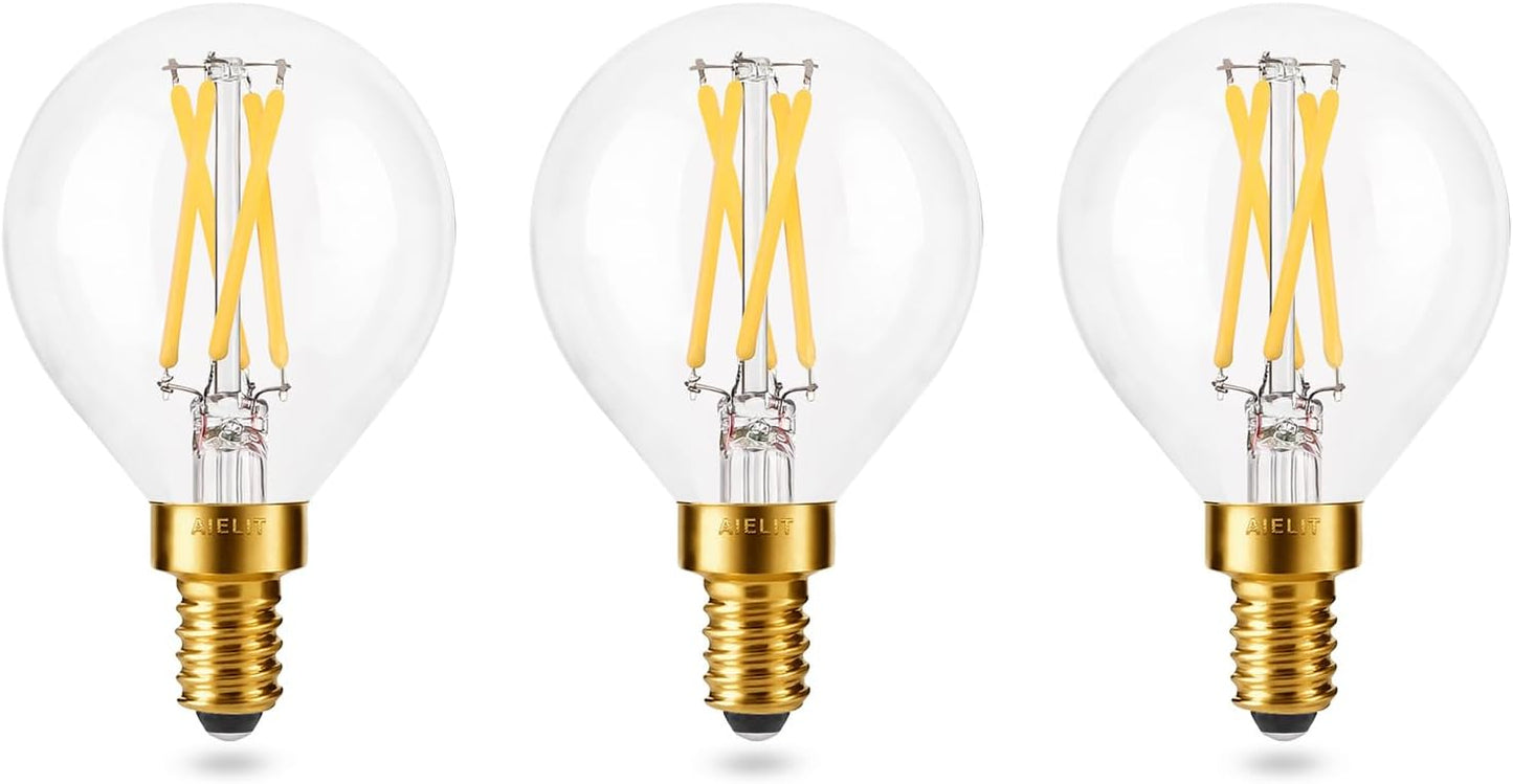 Bombilla LED E12 Regulable 4W 3000K Paquete 3