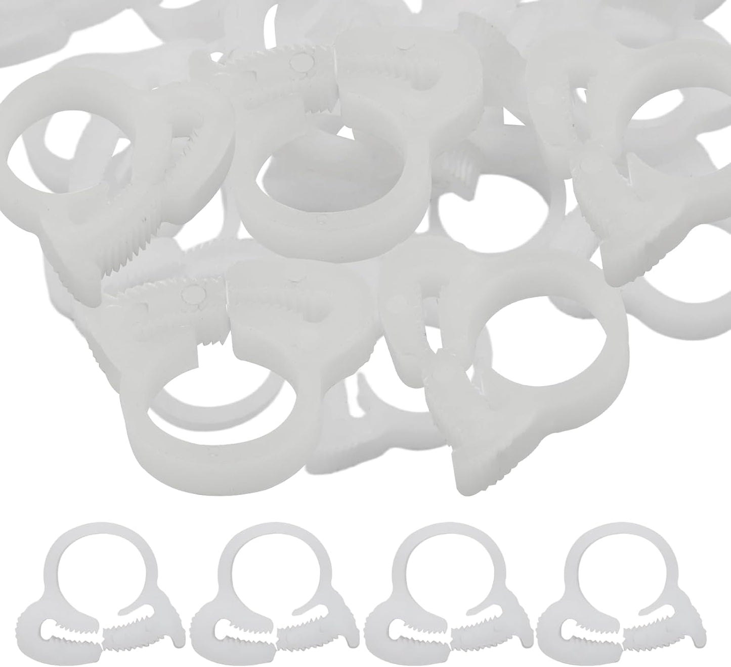 Abrazaderas manguera nailon 1/2pulg trinquete ajustable