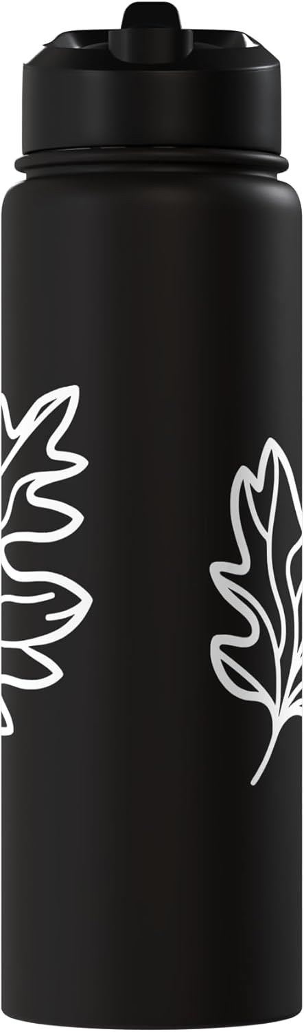 Bottella de agua acero inoxidable aislada para amante de la naturaleza