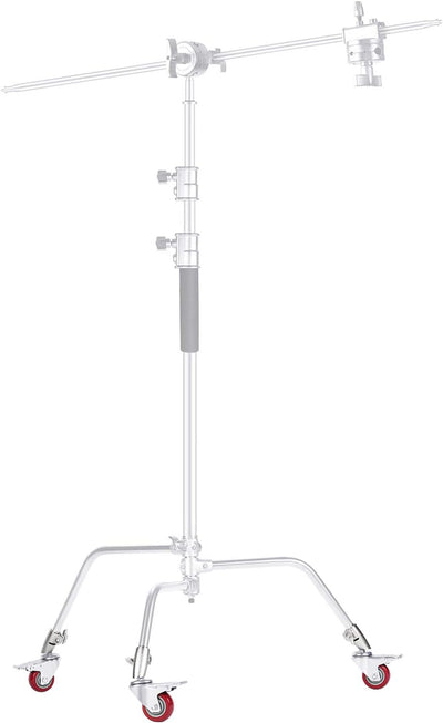 3 Ruedas Giratorias Profesionales 2.953pulg Metal Base Goma Comp C