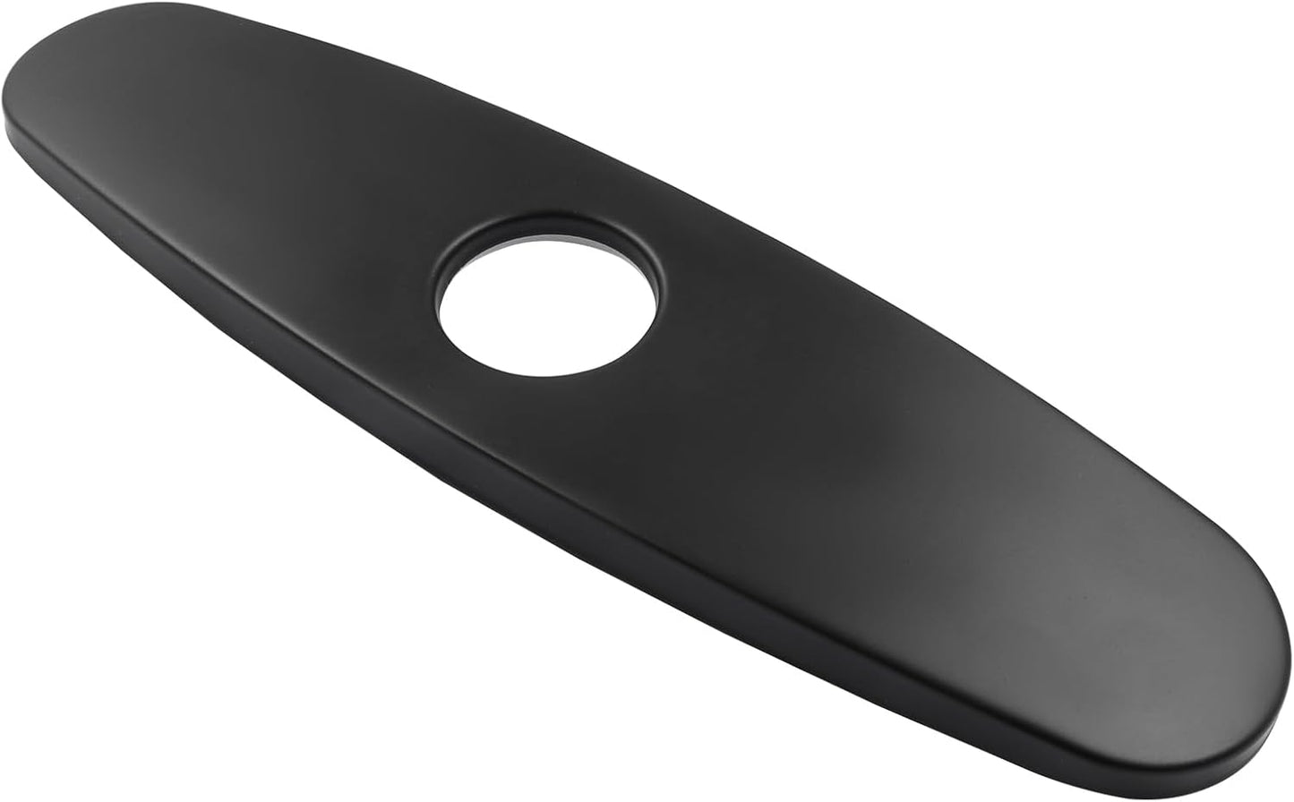 Placa de grifo acero inox rectangular para baños y cocinas negro