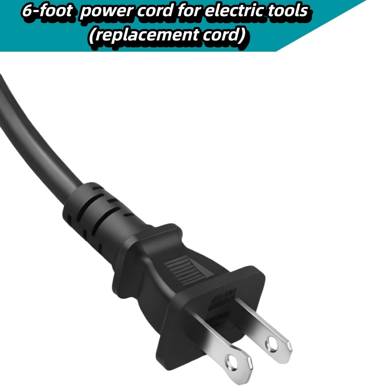 Cable suministro herramienta eléctrica 6pies 18AWG repuesto
