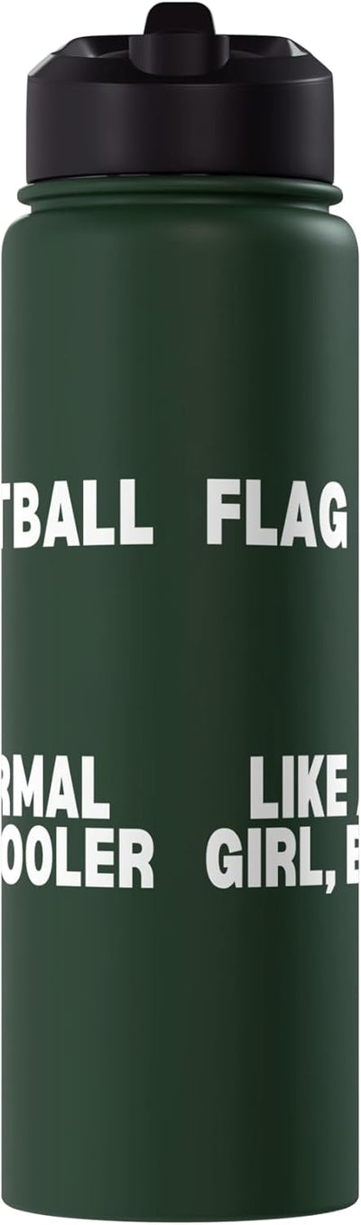 Botella agua acero inox termo para mujer fútbol americano