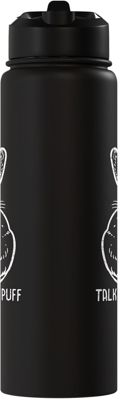 Botella de agua aislada de acero inoxidable con conejo de Pascua