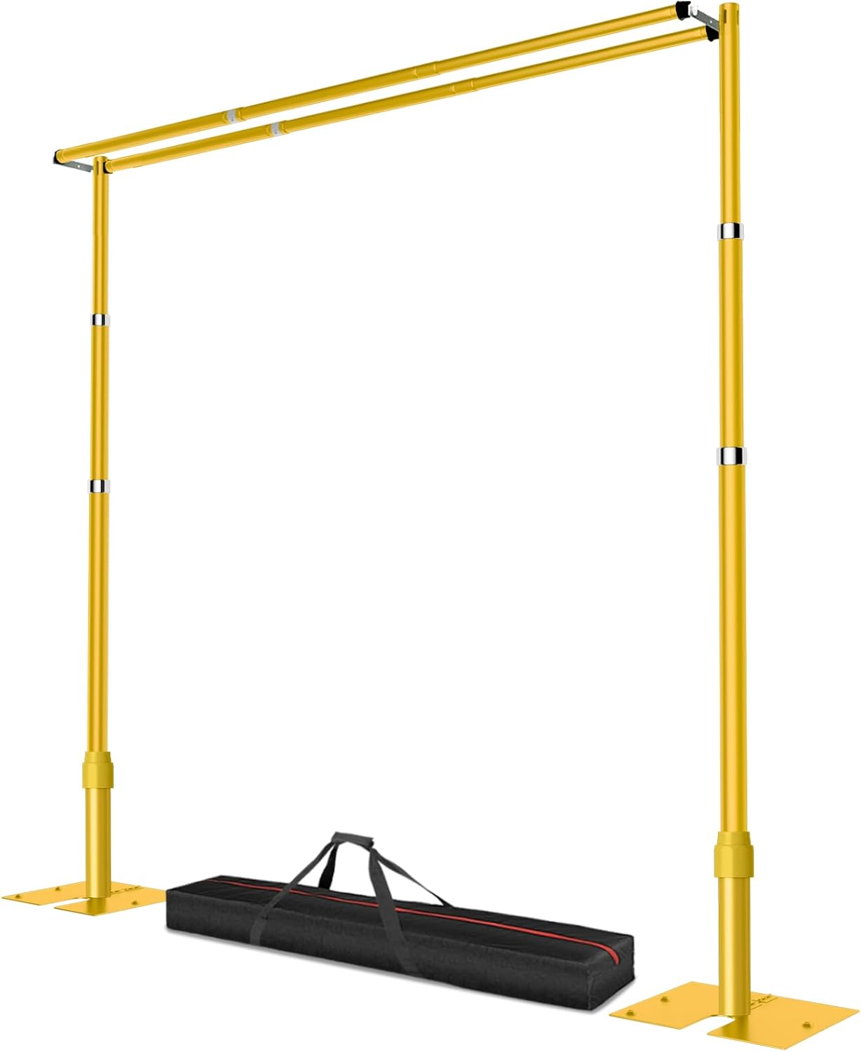 Soporte tubería 10x10ft barra doble ajustable metal
