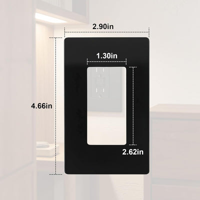 Placas decorativas pared negro mate seguras para niños