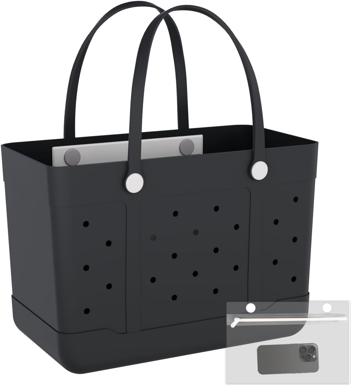 Bolsa goma grande para piscina playa lavable duradera viajes