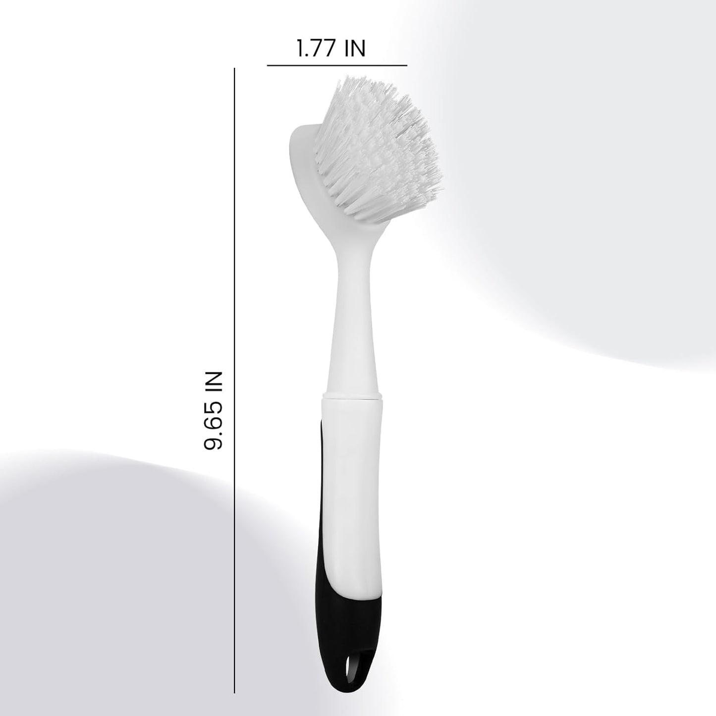 Cepillo platos con asa y raspador integrado set 2