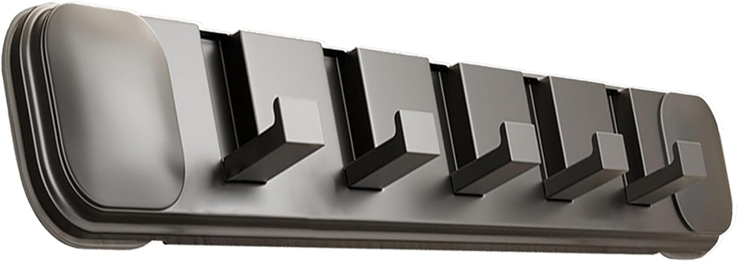 Ganchos ventosa plegable 5uds para baño cocina puerta gris