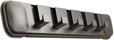 Ganchos ventosa plegable 5uds para baño cocina puerta gris