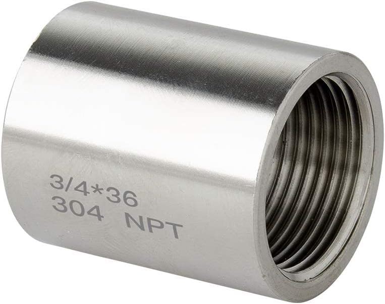 Acoplamiento tubo acero inox 304 3/4x3/4