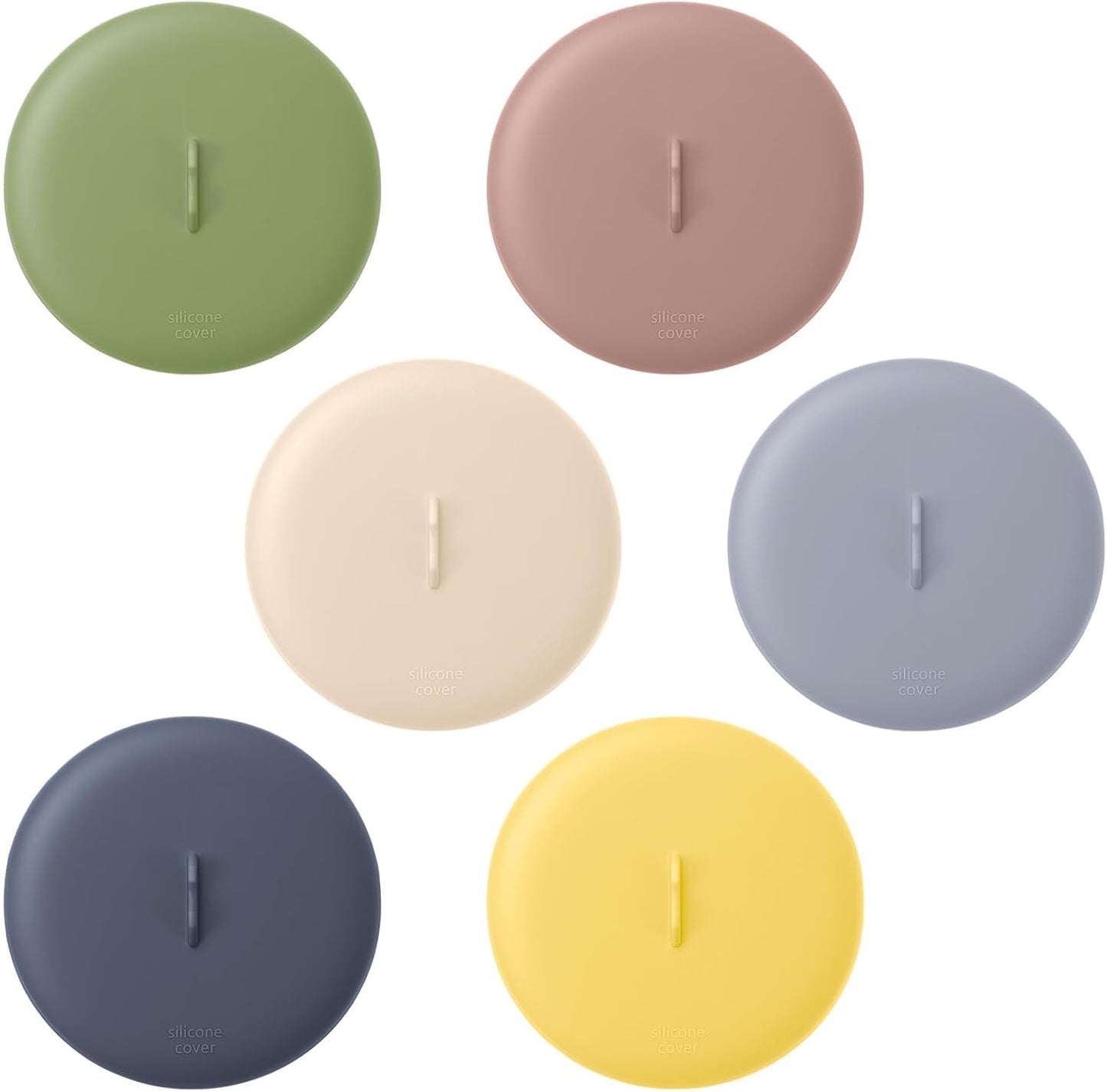 Tapas universales de silicona para tazas herméticas con soporte para cuchara