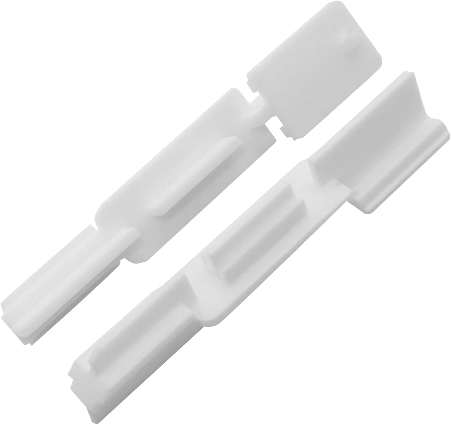 Guía inferior puerta ducha riel nailon blanco 3pulg set 2