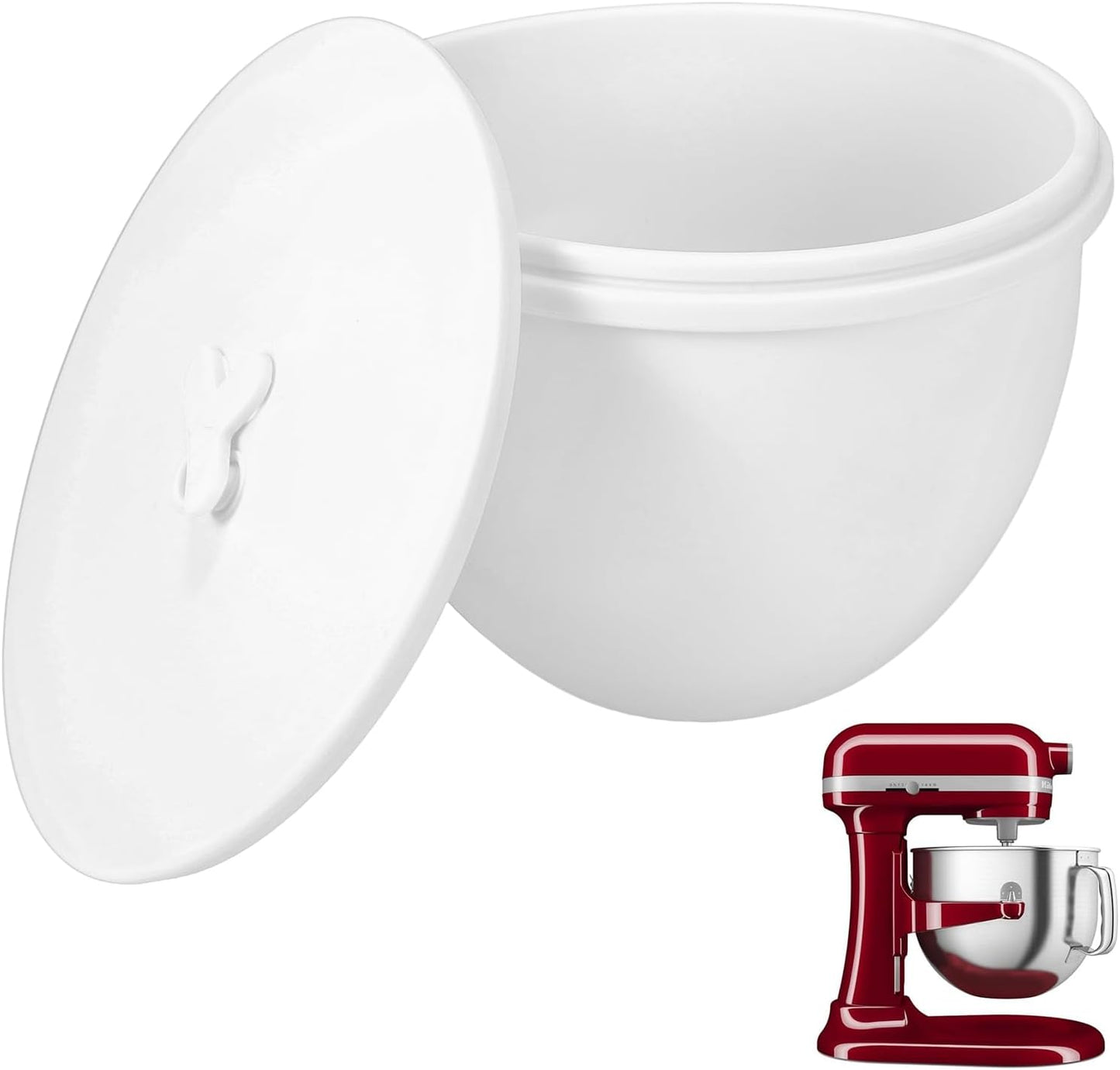 Insertos tazón silicona batidora 7qt blanco