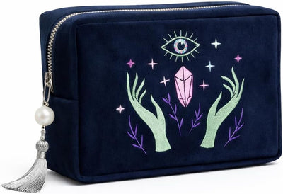 Bolsa terciopelo con cremallera para tarot y cristales
