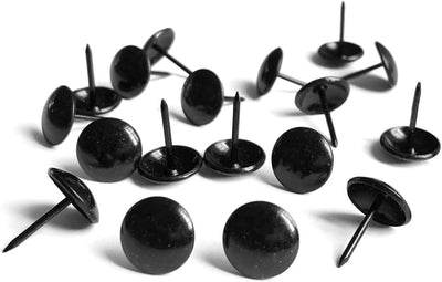 100 Tachuelas Metálicas Decorativas Negro 0.5pulg