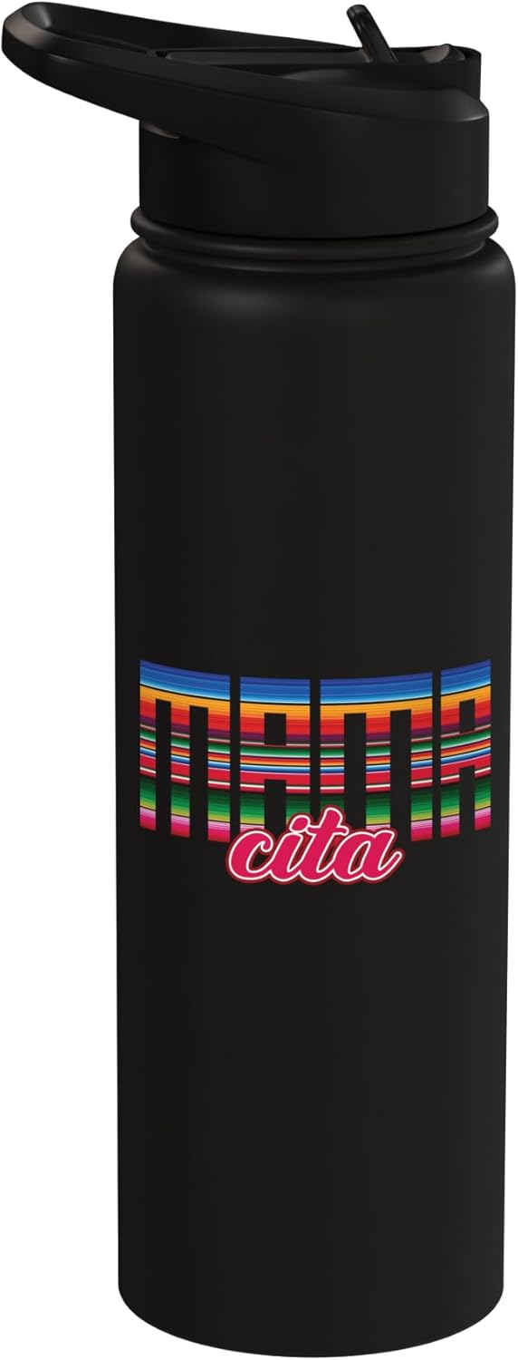 Botella de agua acero inoxidable para mujer Cinco de Mayo