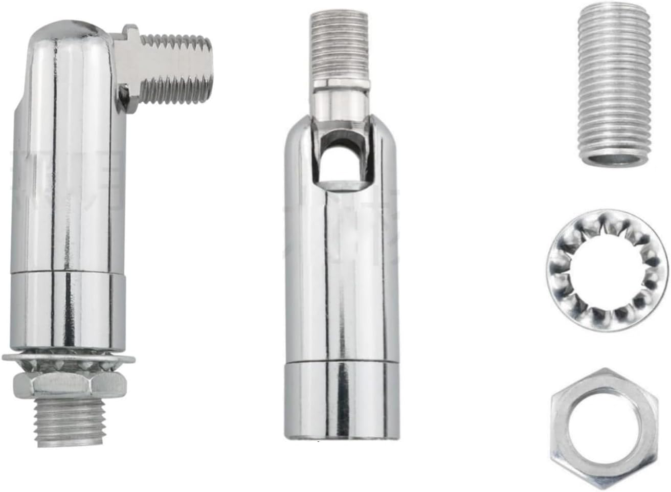 2 Adaptadores Luz Techo Inclinado Varilla Conector Ajustable