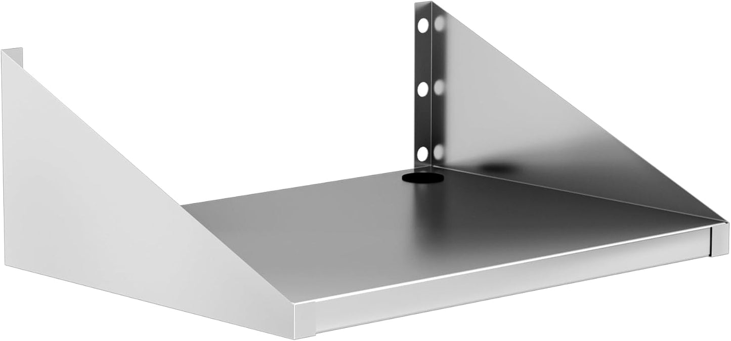 Estante acero inox 24x18pulg resistente 150lb para microondas