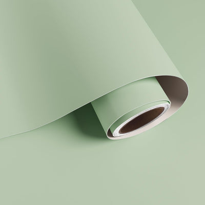 Papel contacto verde menta mate 15.7x78.7pulg impermeable removible