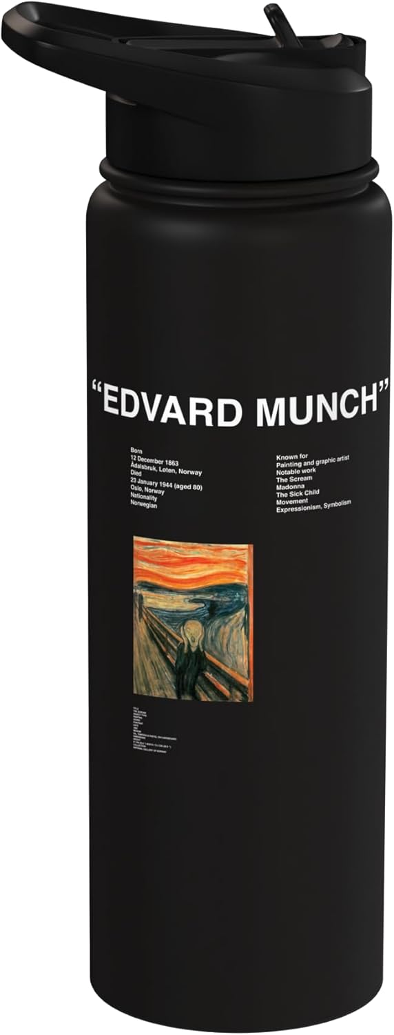 Bottella de agua acero inoxidable sin BPA Edvard Munch