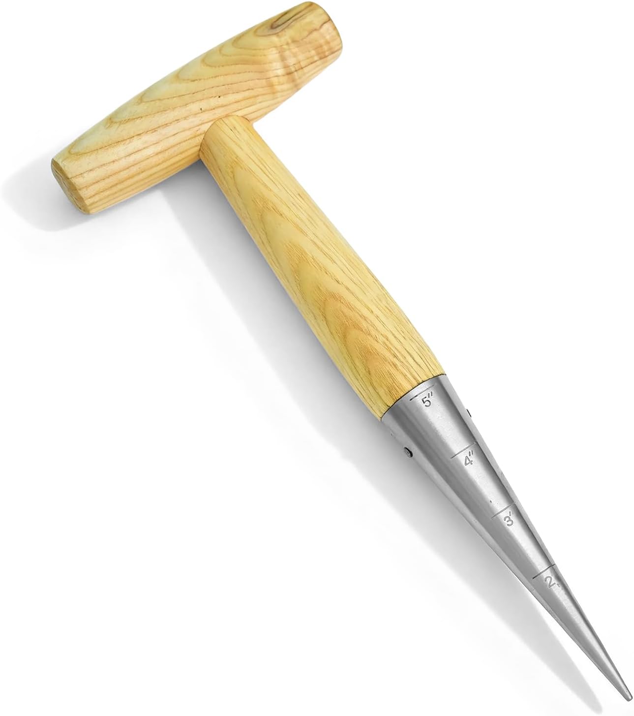 Dibber acero inox mango madera para bulbos y semillas