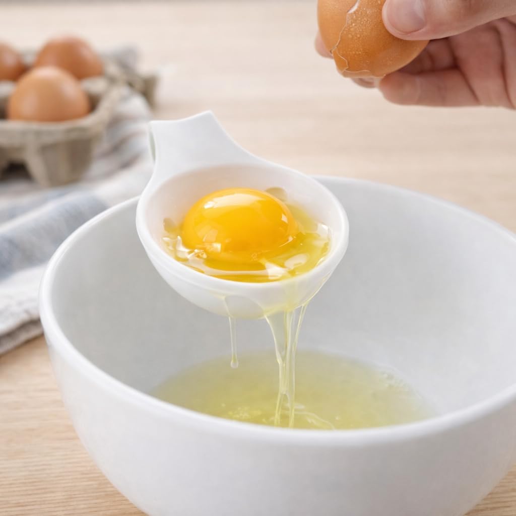 Separador de clara y yema de huevo para cocina