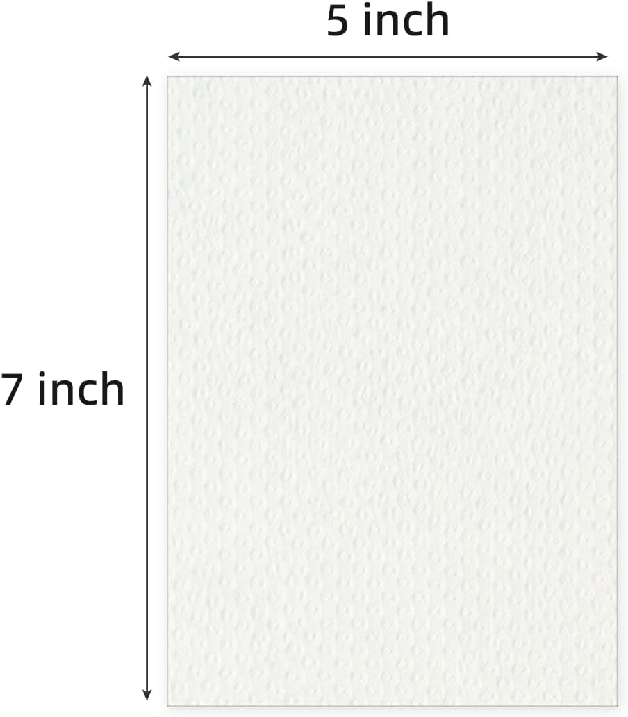25 Tableros Respaldo Blanco Sin Ácidos 5x7