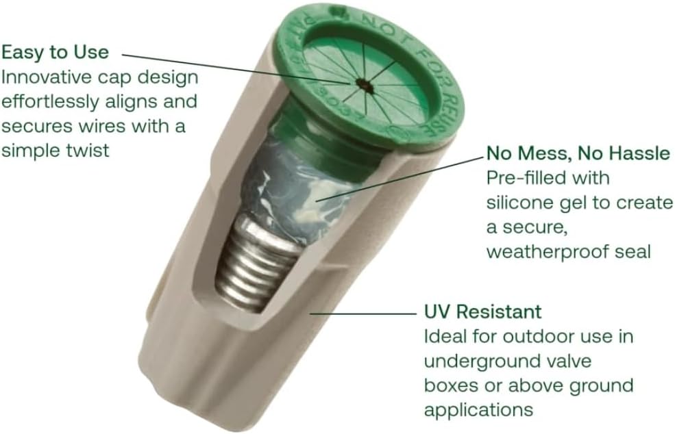 Conectores cable impermeables con tapa grasa 10 pzas
