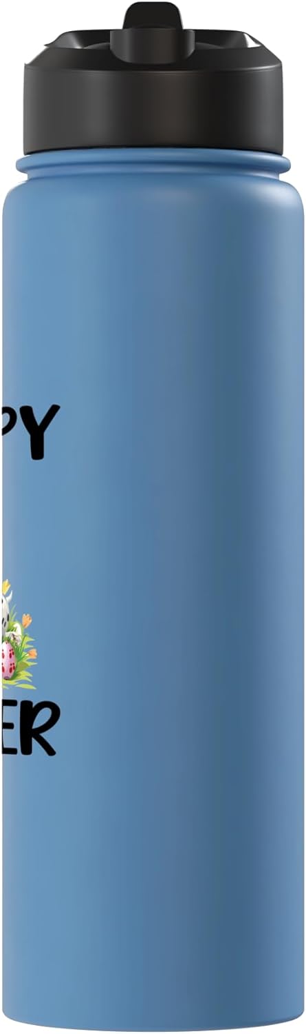 Bottella de agua acero inoxidable para Dalmatian feliz Pascua hombres mujeres niños