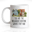 Taza de cerámica doble cara con texto "You Are The Neighbor Everyone Wishes They Had" para hombre y mujer