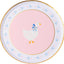 Platos papel Pascua rosa claro 8pulg paquete 8