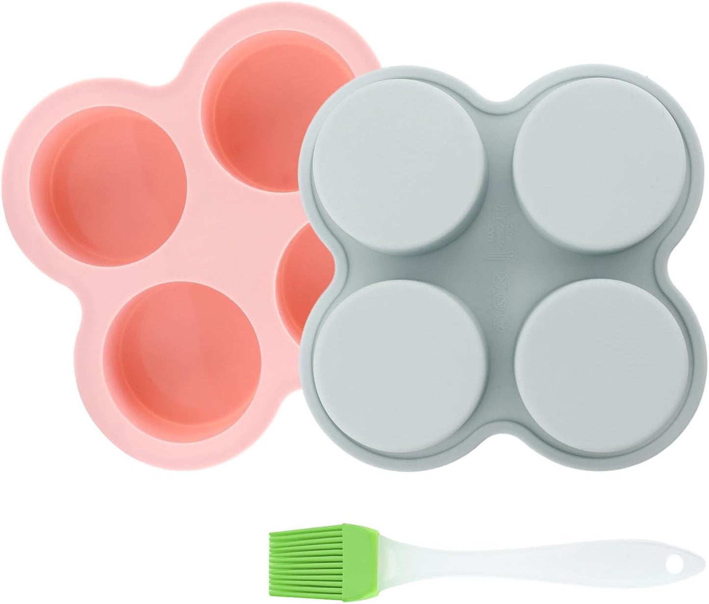 Paquete de 2 moldes de silicona antiadherente para freidora de aire