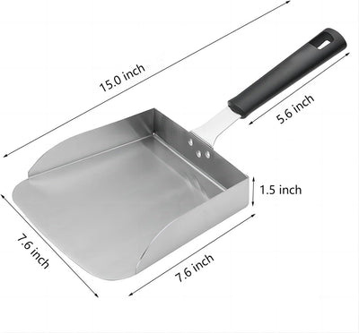 Cuchara acero inox para parrilla Hibachi y arroz frito