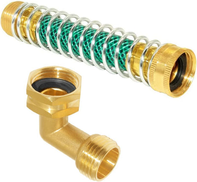Manguera jardín 3/4pulg conector latón 90grados