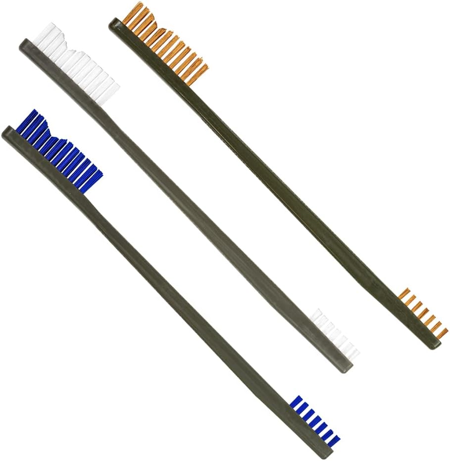 Cepillos AP de nailon azul bronce