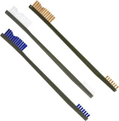 Cepillos AP de nailon azul bronce