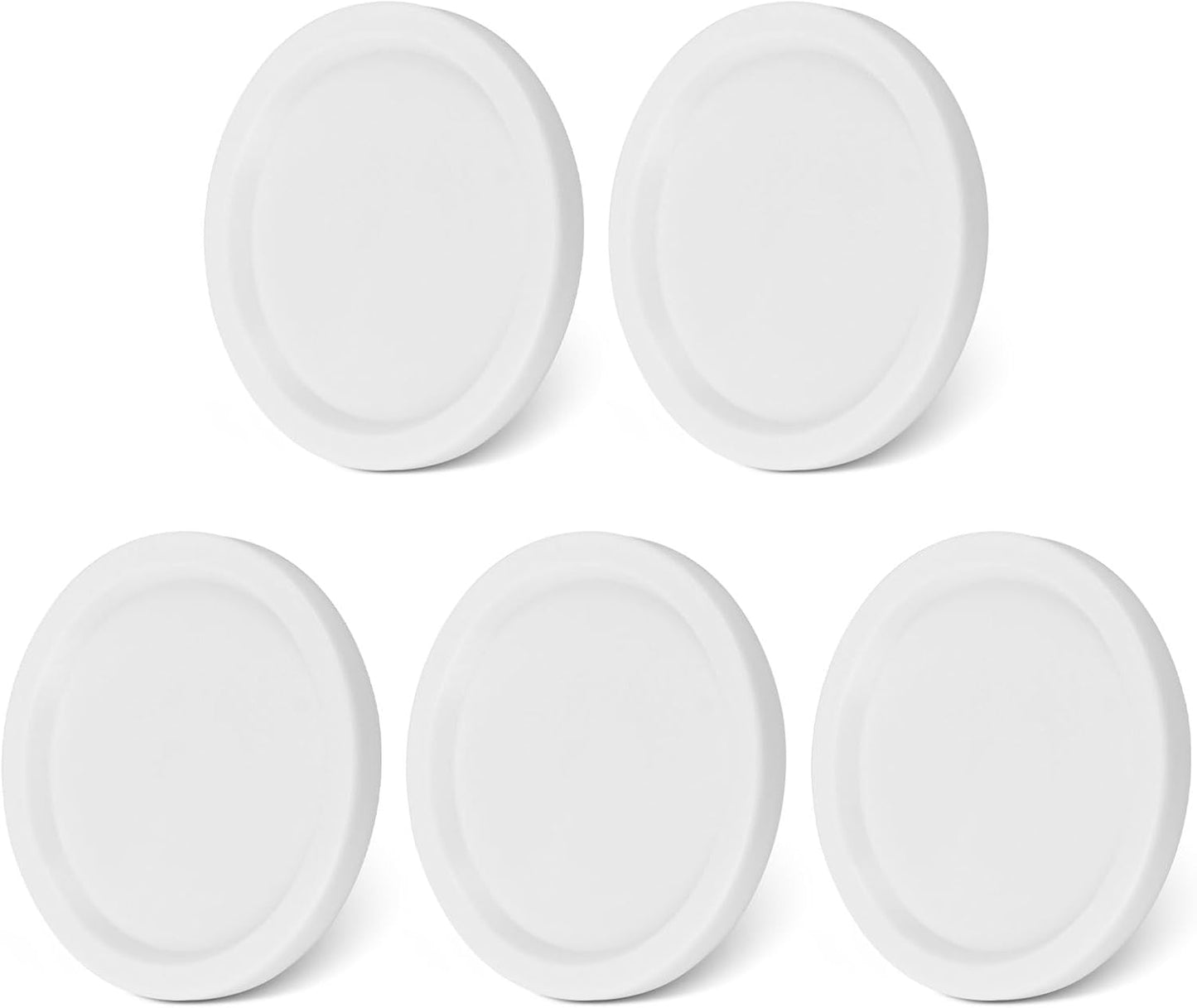 5 Tapas plástico Weck compatibles 740-745 3.93pulg